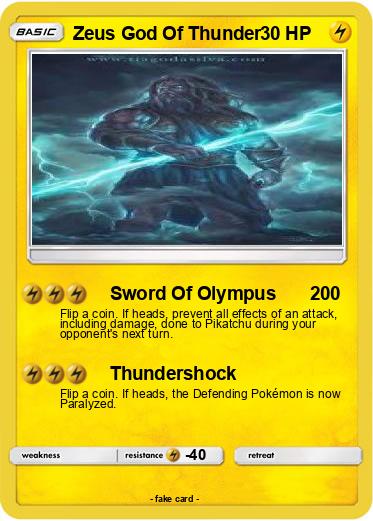 Pokemon Zeus God Of Thunder