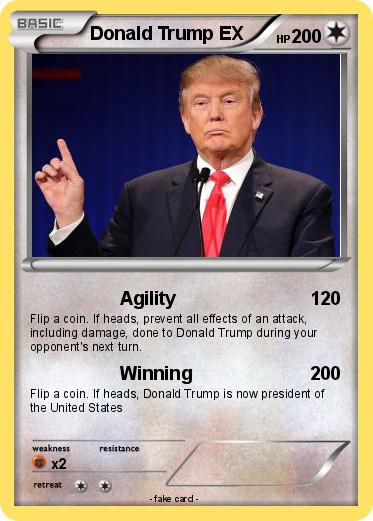 Pokemon Donald Trump EX
