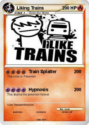 Pokemon Liking Trains
