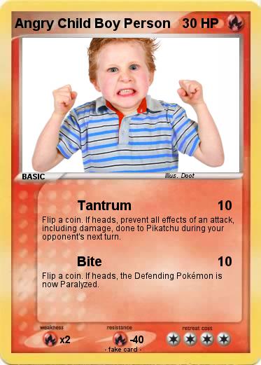 Pokemon Angry Child Boy Person