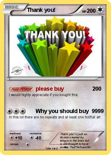 Pokemon Thank you!