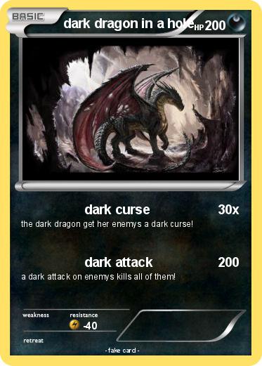 Pokemon dark dragon in a hole