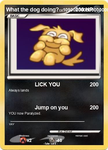 Pokemon What the dog doing?
