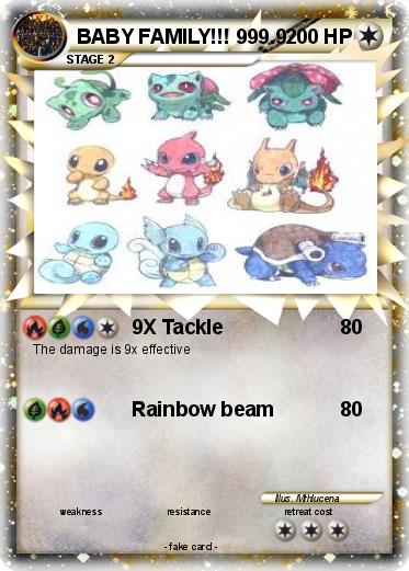 Pokemon BABY FAMILY!!! 999.9