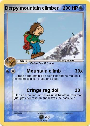 Pokemon Derpy mountain climber