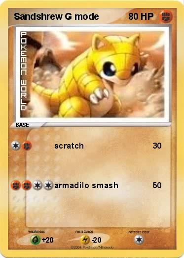 Pokemon Sandshrew G mode