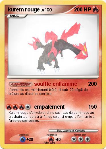 Pokemon kurem rouge