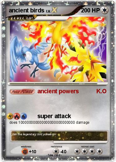 Pokemon ancient birds