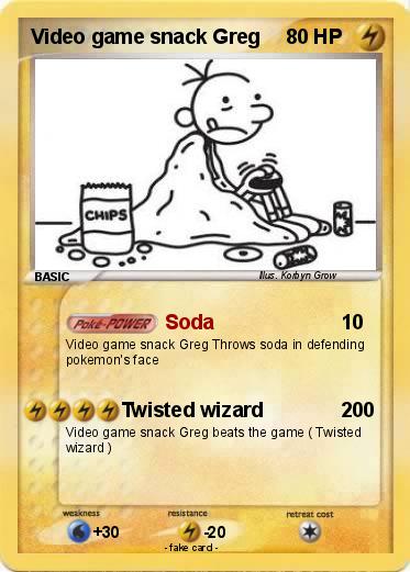 Pokemon Video game snack Greg