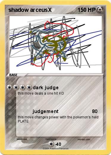 Pokemon shadow arceusX