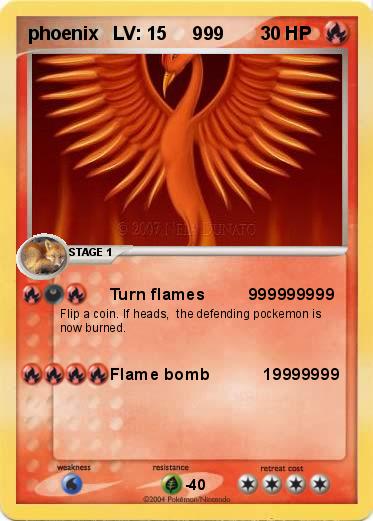 Pokemon phoenix   LV: 15     999