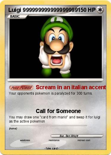 Pokemon Luigi 999999999999999999