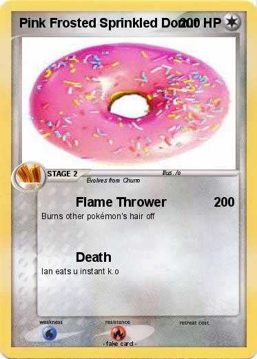 Pokemon Pink Frosted Sprinkled Donut