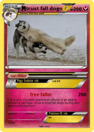 Pokemon trust fall dogo
