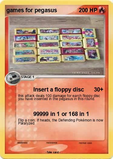 Pokemon games for pegasus