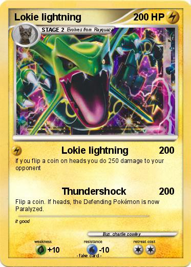 Pokemon Lokie lightning