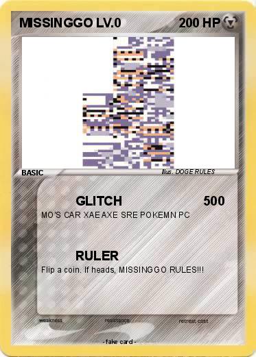 Pokemon MISSINGGO LV.0