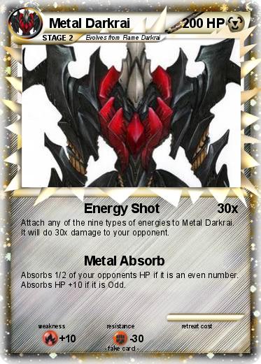 Pokemon Metal Darkrai