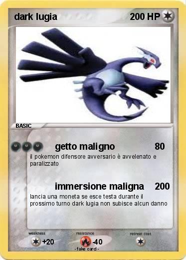 Pokemon dark lugia