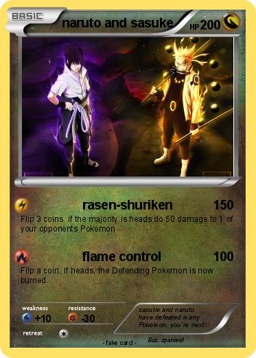 Pokemon naruto and sasuke