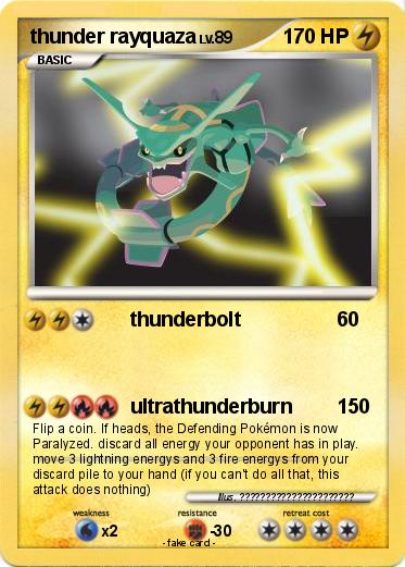 Pokemon thunder rayquaza