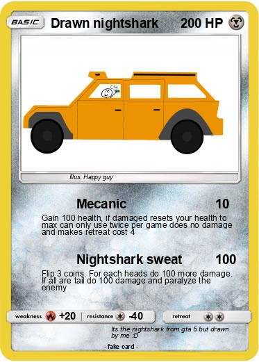 Pokemon Drawn nightshark