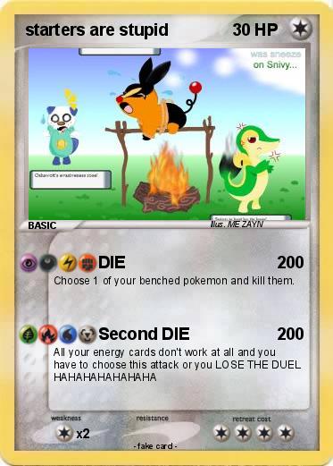Pokemon starters are stupid