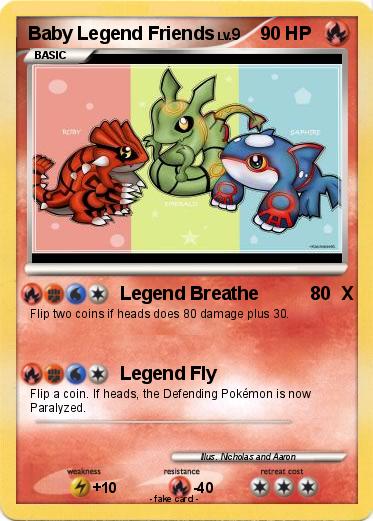 Pokemon Baby Legend Friends