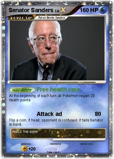 Pokemon Senator Sanders