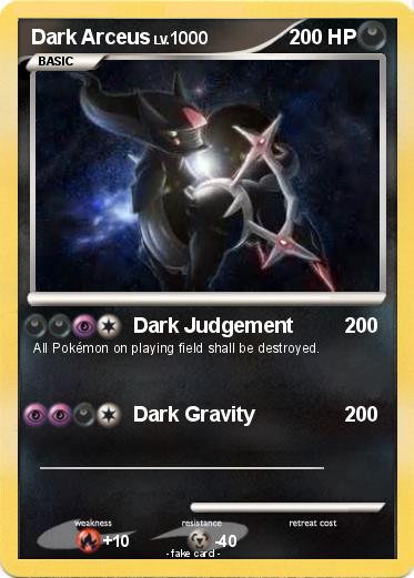 Pokemon Dark Arceus
