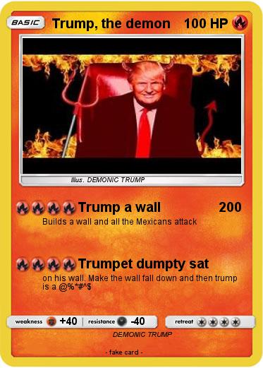 Pokemon Trump, the demon
