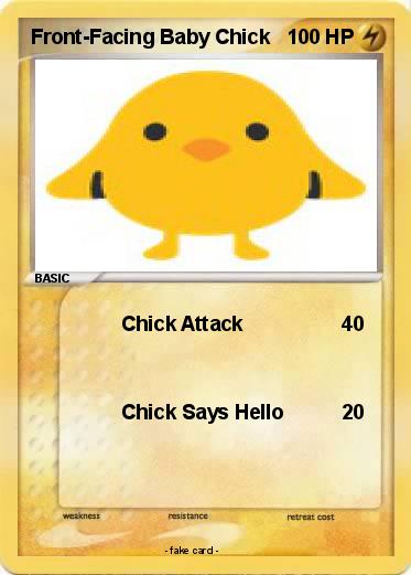 Pokemon Front-Facing Baby Chick