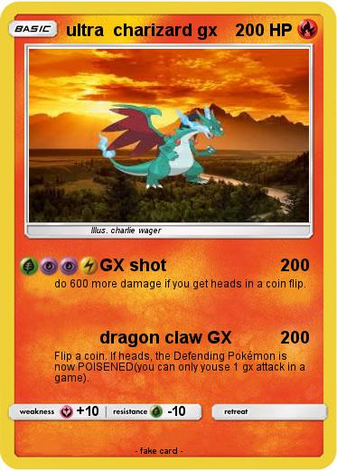 Pokemon ultra  charizard gx