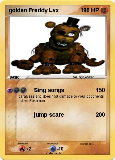 Pokemon golden Freddy Lvx