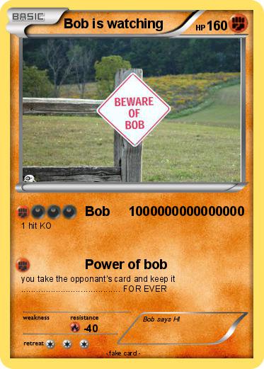 Pokemon Bob is watching