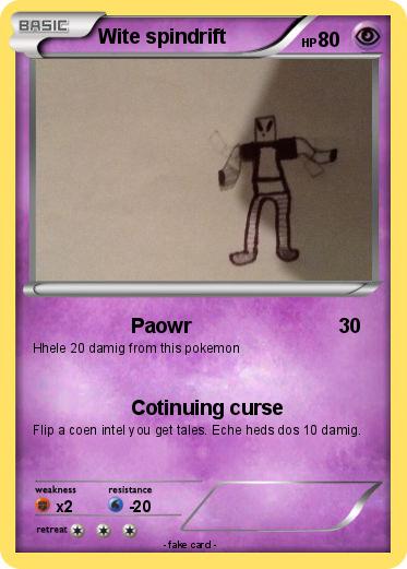 Pokemon Wite spindrift