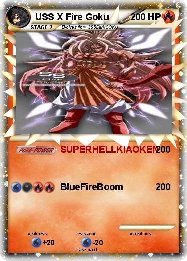 Pokemon USS X Fire Goku