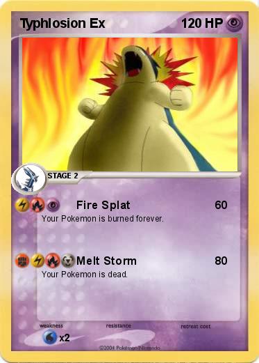 Pokemon Typhlosion Ex
