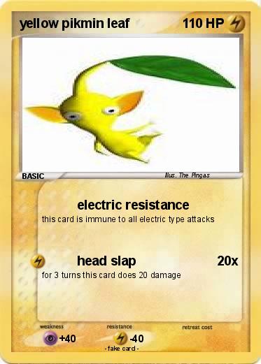 Pokemon yellow pikmin leaf