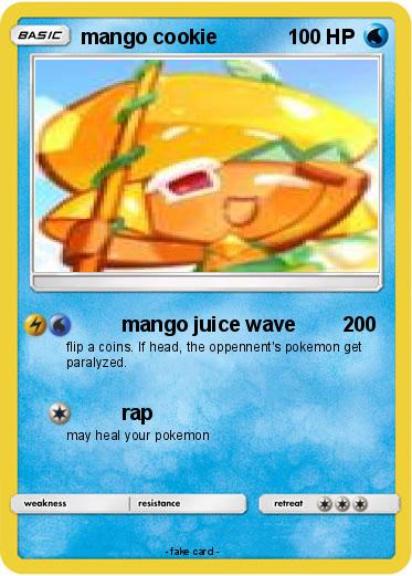 Pokemon mango cookie
