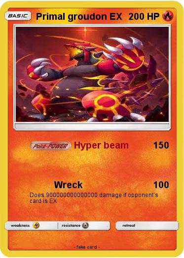 Pokemon Primal groudon EX