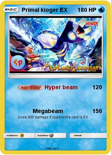 Pokemon Primal kioger EX
