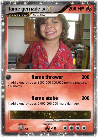 Pokemon flame gernade