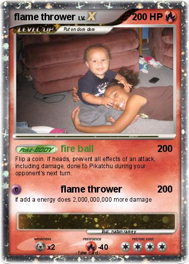 Pokemon flame thrower