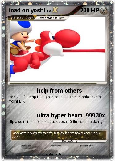 Pokemon toad on yoshi