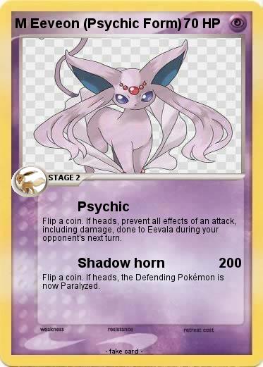Pokemon M Eeveon (Psychic Form)