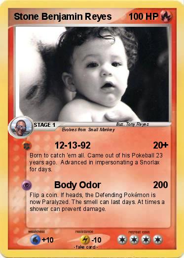 Pokemon Stone Benjamin Reyes