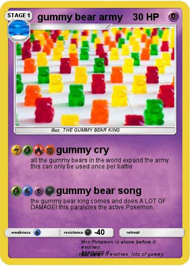 Pokemon gummy bear army