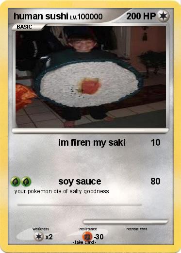 Pokemon human sushi