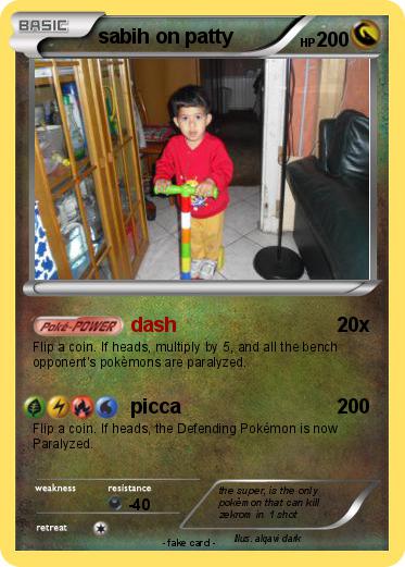 Pokemon sabih on patty